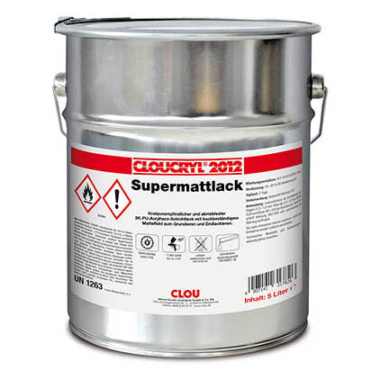 Cloucryl Super Matt Clear Lacquer - 5L