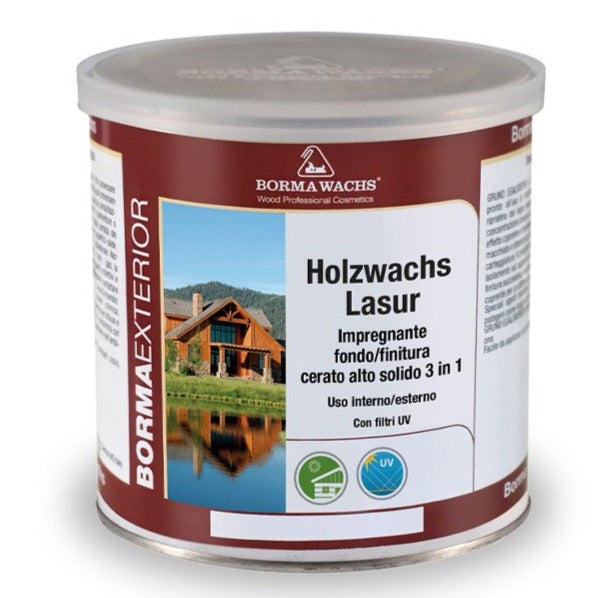 Borma Holzwachs Lasur 3 in 1 - 750ml