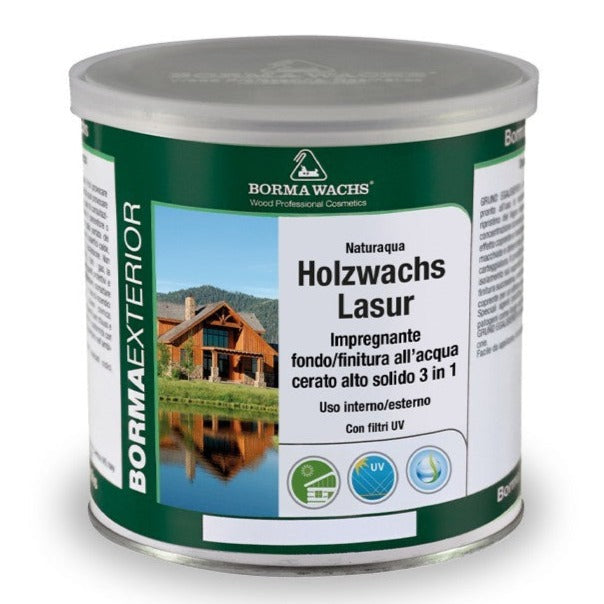 Borma Naturaqua Holzwachs Lasur 3 in 1 - 750ml